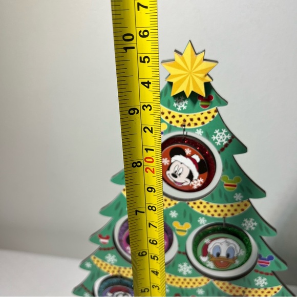 Hallmark Disney Wooden Mini Christmas Tree Ornament Set Mickey Mouse & friends - Picture 4 of 4